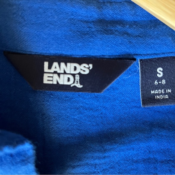 NWT Lands’ End Gauze Button-front Maxi Dress (S) - Picture 9 of 9